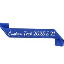 Customized Glitter Ribbon, Can Be Written According To Your Requirements, Multiple Colors, Wedding Bride Gift, Happy Birthday Ribbon, Bachelorette Party Decoration, Parade Banner, Ideal Gift For Graduation Ceremony - Multicolor - View 14