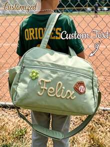 Customizable Personalized Name Luggage, Customizable Name/Text Women's Ballet Handbag/Backpack - High-Quality Nylon Backpack With Adjustable Shoulder Strap, Suitable For Ballet Dancers Gift, Travel And Daily Use - Fashionable Women's Accessories - Multicolor - View 2