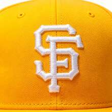 New Era 59FIFTY SF Giants Yellow Pink 67420 - Yellow - View 4