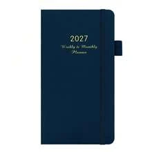1pc 2027 Pocket Planner, Jan-Dec 2027 Monthly Pocket Planner With Notes, Mini Goal Tracker, Portable Pocket Schedule Notebook, Suitable For Office, Campus Study, Daily And Long-Term Planning And Recording - Multicolor - View 12