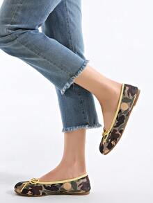 2026 Spring/Summer New Women's Bow-Decorated Ballet Flats - Yellow - View 10