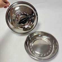 Cookware Lid, Kitchen Gadget, Kitchen Utensil, Serving Plate, Stainless Steel Kitchenware, Shatter-Resistant, Rust-Proof, Kitchen Thermal Cooking Lid, Kitchen Home Daily Use, Steamer Plate, Large Serving Platter For Gatherings, S304 Material, High-End Home Cookware, Suitable For Holidays, Halloween, Christmas, Thanksgiving, Birthday - View 6
