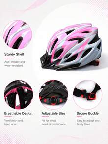 1pc Unisex Adult Cycling Helmet, Ultra-Light Slim Design, Adjustable Head Circumference, Detachable Visor, Plush EPS Inner Layer, Full Ventilation Design, Suitable For Mountain And Road Bicycles - Multicolor - View 7