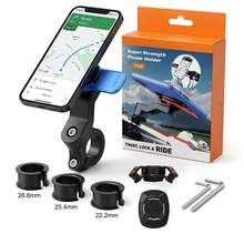 Motorcycle Phone Holder, Anti-Vibration Handlebar Mount, 360° Rotation, Suitable For Motorcycles And Bicycles, Smartphone Anti-Vibration Cradle - Multicolor - View 2