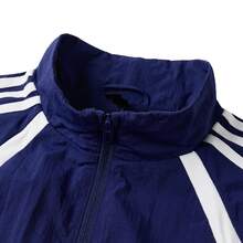 Adidas TH BOM WV JKT男子運動休閒夾克外套 - 藍白色 - 查看 6