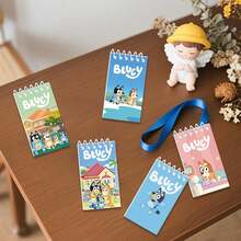 Bluey Cartoon Portable Notebook Mini Notebook Set Figurine Portable Notebook Cartoon Children's Notebook, Perfect For Holidays, Fans, School And Gifts (Random Style) - Multicolor - View 8