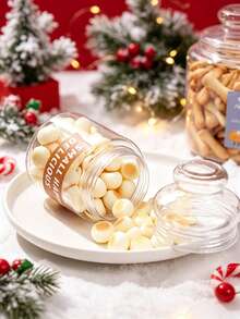 1 Set Minimalist Transparent Plastic Cookie & Candy Jar, Airtight Fresh-Keeping Plastic Storage Container, Clear Visible Food Storage Canister, Sealed Lid Blocks Moisture And Dust, Suitable For Storing Cookies, Candies, Snacks, Kitchen Cabinet Organization, Party Dessert Display, Snack Portioning And Storage, Snack Storage Jar, Dessert Storage Box, Party Dessert Display Container - Multicolor - View 5