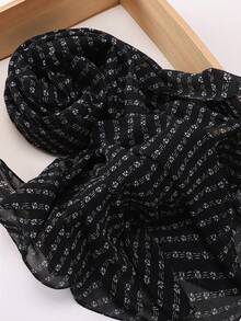 1pc New Soft Shiny Chiffon Hijab Scarf - #22 Army Green - View 17