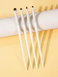 SEPROFE Bộ 4 cọ đánh phấn mắt lông đuôi ngựa, cọ trang điểm mắt chi tiết nhỏ, lông đuôi ngựa mềm dễ thao tác, hoàn hảo để tán chính xác cho góc trong, mí mắt và góc ngoài, dụng cụ mỹ phẩm lý tưởng cho phấn mắt và kẻ mắt hàng ngày - trắng - Xem 8