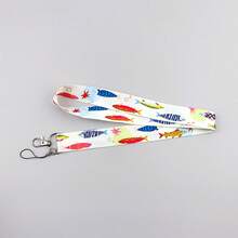 1 Piece Cute Cartoon Fish Lanyard Card Holder, Colorful Fish Long Ribbon Lanyard Accessories, Keychain ID Badge Card Holder Lanyard - Multicolor - View 8