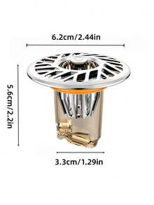 Bathroom Floor Drain Core Anti-Odor Anti-Overflow Pipe Toilet Anti-Insect Cover Filter Inner Core Universal - Silver - View 3