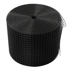 YUNRUX Black PVC‑Coated Solar Panel Bird Guard, 100Ft*6In Iron Mesh Protector With Fastener Clips For Bird Rodent Deterrent - B - View 3