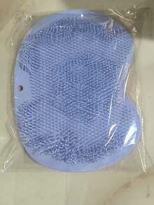 1pc Bathroom Suction Cup Silicone Foot And Back Scrubbing Mat, Slouchy Person Foot Cleaning Brush, Sole Exfoliating Massage Non-Slip Foot Washing Tool - View 10