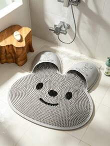1pc Cartoon Rabbit Foot Scrubbing Mat, TPE Non-Slip Suction Cup Shower Massage Pad, Soft Bristles For Deep Foot Cleaning, Bathroom Home Housewarming Gift Accessory - Multicolor - View 11