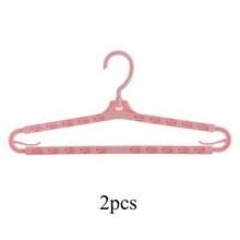 2pcs 360° Rotatable & Extendable Clothes Hangers With Non-Rotatable Hooks, Space-Saving Durable Closet Storage Hanging Rack, Sturdy Smooth Minimalist Design, Suitable For Wardrobe And Laundry Room Organization - Multicolor - View 7