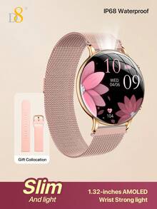 D8 Curved Screen Smartwatch,Ultra-Thin Dual-Sphere Lightweight & Agile Body,1.32-Inch High-Brightness Strong Light AMOLED Touchscreen,IP68 Waterproof, Suitable For Swimming, Running, Sports, Android/IOS Users All-Day Fitness Tracking Smart Wristwatch - View 17