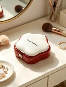 10/3/2/1pc Luxury Style Plastic Five‑Petal Flower Shaped Travel Puff Box With Built‑In Mirror & Flip‑Top Lid Detail,Portable Makeup Puff Storage For Travel Touch‑Up, Cosmetic Puff Holder Case,Suitable For Daily Commute, Vacation, Outdoor Makeup - Multicolor - View 17