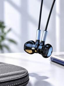 Headphone In-Ear Berkabel YUAOVCQ, Antarmuka 3.5mm atau Type-C, Nyaman Dipakai, Kompatibel dengan Smartphone, Komputer, Konsol Game, Tersedia dalam Warna Hitam dan Putih - View 8