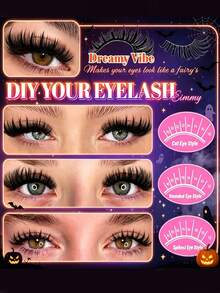 Thick, Soft, 544 Clusters Of Extra-Large Mixed-Size False Eyelashes, D-Curl, Thick, And Curled, Perfect For DIY Handmade Extensions, Everyday Makeup, And Comic Book Style. Multiple Styles Available. - D - View 2