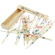 Traditional Mikado Pick-Up Sticks Game Set With Box, Multiplayer Educational Wooden Desktop Game Sticks - Multicolor - View 5