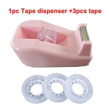 1/3/5pcs Cute Desktop Tape Dispenser, Non-Slip Base One-Hand Tape Dispenser, Macaron Color Aesthetic Tape Dispenser, Suitable For Home Office, School - Tape Dispenser - View 19