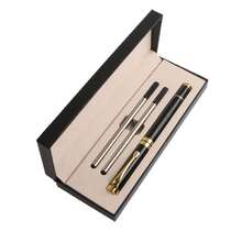 4pcs/Set Luxury Metal Ballpoint Pens, Business Signature Writing Pens, Suitable For Office And Daily Use, Classic Design, 0.5mm Black Ink, Smooth Writing. Ideal Choice For Business Gifts And Holiday Presents. Perfect For Graduation And Back To School Season - A - View 6