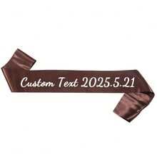 Customized Glitter Ribbon, Can Be Written According To Your Requirements, Multiple Colors, Wedding Bride Gift, Happy Birthday Ribbon, Bachelorette Party Decoration, Parade Banner, Ideal Gift For Graduation Ceremony - Multicolor - View 17