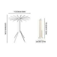 360° Rotatable Folding Clothes Drying Rack, Octopus Floor Standing Laundry Hanger, Space Saving Multifunctional Clothes Airer, Portable Windproof Garment Drying Stand For Balcony Bedroom Indoor Home Laundry Use - View 10
