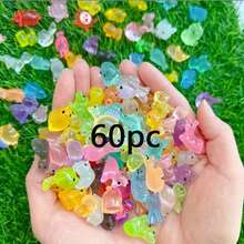 20/30/50pcs Hewan Mini Resin Bercahaya, Patung Anjing Mini, Figur Mini Kartun Lucu, Dekorasi Patung Anjing Mini, Dekorasi Kerajinan Bercahaya, Cocok untuk Taman Lanskap Miniatur Rumah Kecil (Warna Acak), Seri Patung Mini, Patung, Model Hewan Mini, Mainan Patung - MultiWarna - View 2