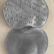 1pc Bathroom Suction Cup Silicone Foot And Back Scrubbing Mat, Slouchy Person Foot Cleaning Brush, Sole Exfoliating Massage Non-Slip Foot Washing Tool - View 9
