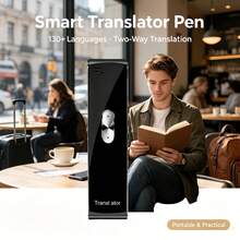 Portable AI Voice Translator - Instant Two-Way Translation, Supports 137 Languages, High Accuracy, Suitable For Travel, Business, Learning - Black - View 10