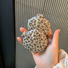 Leopard Print Folding Air Cushion Comb, Portable Makeup Mirror, Mini Hair Comb, Home Use Flip Cover Air Cushion Comb Mirror Integrated - Multicolor - View 7