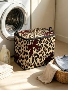 Rectangular Striped Pattern Baskets, Large Capacity Storage Basket With Handles For Room Decor Cute Storage Bin Clothing Sweater Sheet Bedding Comforter Duvet Quilt Pillow Toy Storage Bags With Lids,Dorm Room Essentials For Containers - Multicolor - View 6