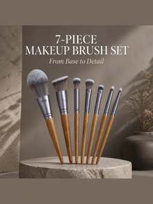 Pcs Professional Makeup Brush Set, Includes Foundation Brush, Powder Brush, Blush Brush, Concealer Brush, Eyeshadow Brush, Eyebrow Brush, Complete Makeup Tool Set, Travel Essential, Gift - Multicolor - View 1