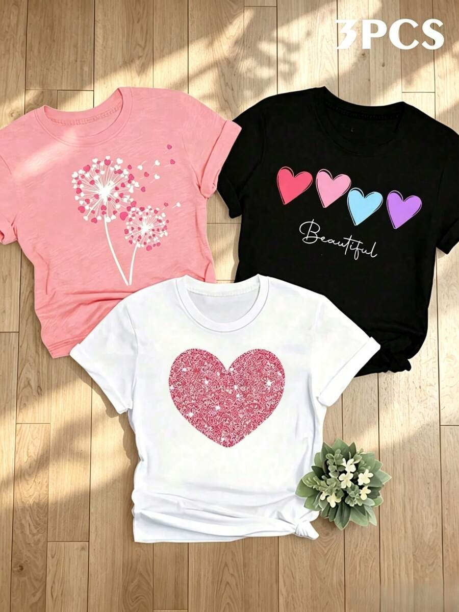 Women T-Shirts - White (Printed Pattern) Pack Of 1 - View 1