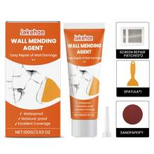 Wall Repair Kit, Wall Hole & Peeling Repair Putty, Crack, Fissure, Nail Hole Wall Repair Agent, Professional-Grade Fast Repair Solution For Wall Cracks, Holes And Other Issues, Restore Wall To Original State, Gift For Family And Friends (New And Old Models Randomly Sent) - C - View 10