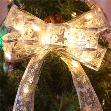 20/50/100LED Christmas Ribbon With Lights Battery Powered Indoor String Lights Xmas Tree Accessories Decoration Christmas Decor For Home New Year Gifts(Not Included Battery) - Christmas Ribbon Light String - View 23