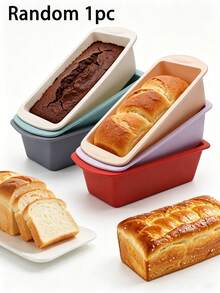 1/3pcs 19.5cm Rectangular Silicone Cake Mold, Suitable For Baking Toast/Pound Cake/Jelly/Mousse, Non-Stick Baking Utensils, Suitable For Chocolate Cake, Reusable Heat And Cold Resistant, Perfect For Home Baking DIY Gifts, Soft And Easy To Demold, Macaron Color Optional, Small Toast Pan, Rectangular Baking Pan, Suitable For Home Oven And Steamer, Homemade Bread, Cheesecake, Baking Tools, Kitchen Accessories, Kitchen, Baking, Cutlery Set, Home Accessories, Cake Stand - Multicolor - View 15