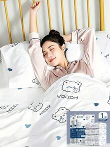 Disposable Oversized Extra-Wide 4-Piece Bedding Set For Hotel Stays, Disposable Bed Sheet And Pillowcase, Travel Essential - Multicolor - View 2