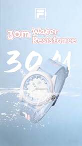 FILA FLS38-6653 Women's Sport Quartz Watch, Jelly Healing Design, Silicone Strap, Waterproof And Sweat-Proof, Fashion Accessory For Campus Outfits - Round Face Watch - View 4