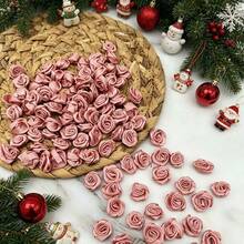(100 Pieces/Bag) 1cm Handmade Rose Ribbon Mini Rose Wedding Dress Decoration, Hat DIY Accessories - Mixed Colors - View 8