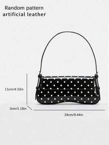 Fashionable Minimalist Versatile Solid Color Baguette Bag, Elegant Elegant Exquisite Underarm Bag, Suitable For Commuting And Daily Outings - Multicolor - View 2