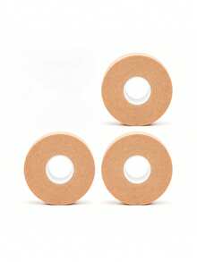 3 Rolls Unisex Beige Anti-Chafing Heel Pads, Soft Comfortable Elastic Cut-To-Fit Foot Protection Cushions For Athletic Shoes, Business Shoes And High Heels - Beige - View 3