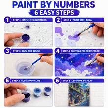 Paint By Numbers Kit For Adults & Beginners - 16x20in, Frameless, DIY Easy-Paint Acrylic Set, Art Craft For Home Decor, Perfect Gift For Birthdays, Father's Day, Christmas, Mother's Day & Valentine's Day - Alley - View 6