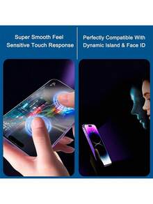 5PCS Anti-Spy Privacy Screen Protector, Scratch Resistant Tempered Glass Full Coverage Glass Compatible With 18 17 16 15 14 13 12 11 Pro Max XR X XS Max Plus Anti-Fingerprint Phone Protective Mobile Screen Protector Film, Shockproof - Black - View 5