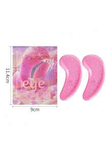 10 Tablets Glitter Gel Eye Patches, Reusable Silicone Style Eye Gel Pads, Portable Relaxing Eye Cooling Patches For Daily Leisure Use - Multicolor - View 3