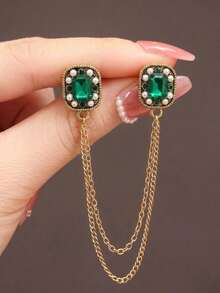 1pc Luxury & Elegant Women's Brooch Set, Includes Brooch Pin, Sweater Pin, And Accessories - Brooch - View 14
