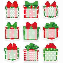 1/9pcs Christmas Sticky Note Gift Box Notebook, 9 Designs, Christmas Winter Reminder Memo Sticky Notes, Suitable For Office, Classroom Labeling, Christmas Gift - one-size - View 8
