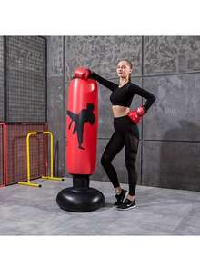 Adult Inflatable Punching Bag, Standing Boxing Training Sandbag, PVC Inflatable Combat Punching Target, With Foot Pump, Suitable For Home Fitness And Stress Relief - Multicolor - View 7