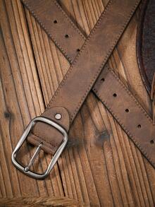 1pc Solid Color Vintage PU Leather Belt Unisex - JD001 - View 8